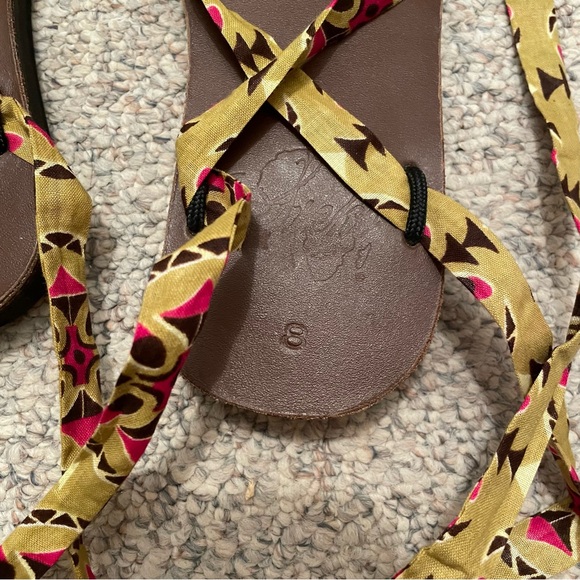 Sseko NWOT ribbon sandals, size 8 - Picture 2 of 5